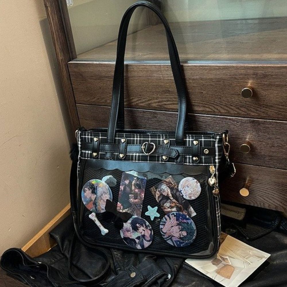 Anime Merchandise Women - Y2K dibujos animados Anime Itabag enrejado