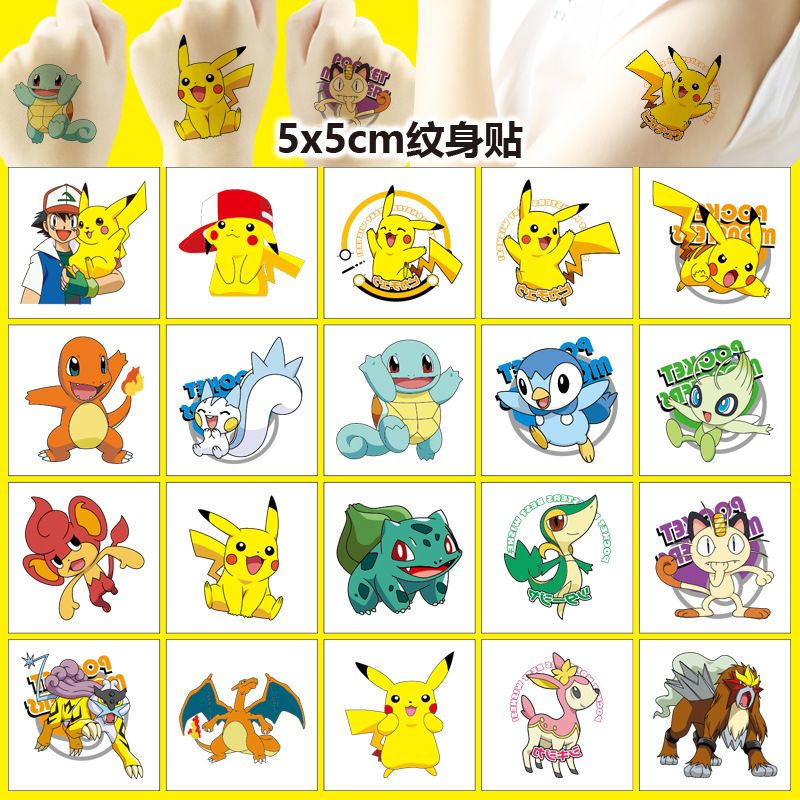 Sticker Sheet Set - 5*5 cm 20 piezas Pokemon Pikachu