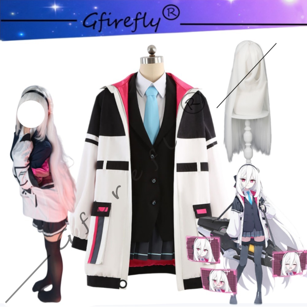 Cosplay Wig Colored - Disfraz de Cosplay de Blue Archive
