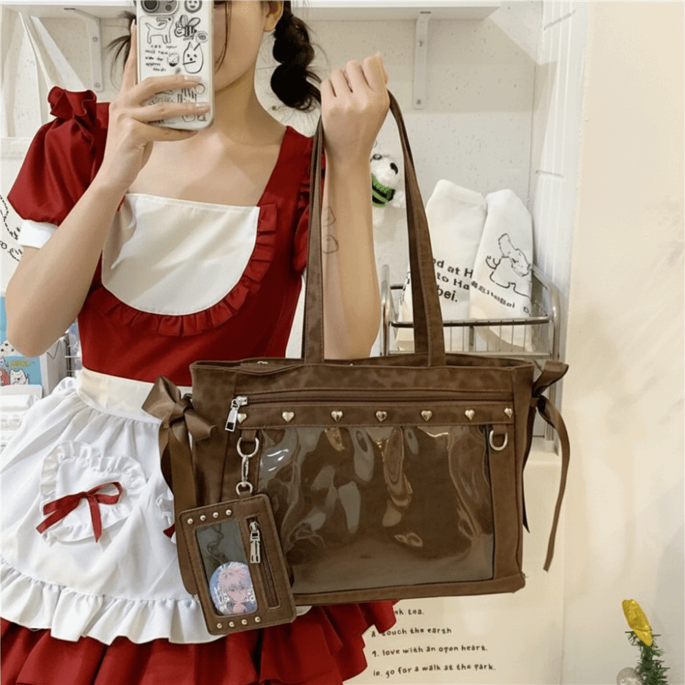 Anime Merchandise Women - Bolso de Hombro Transparente de PVC