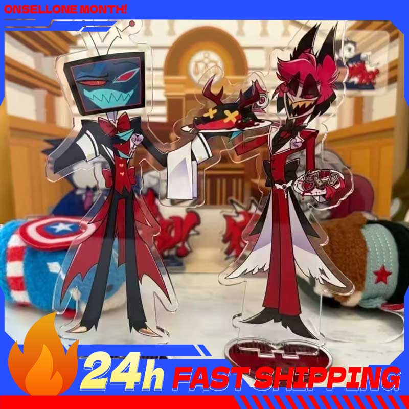 2 uds Hazbin periféricos de an - Anime Merchandise Figure reseña y precio