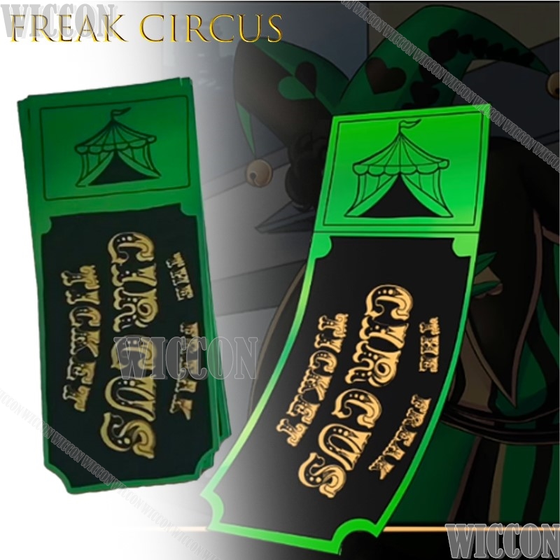 Freak Circus Ticket Card Rojo  - Anime Merchandise Women reseña y precio