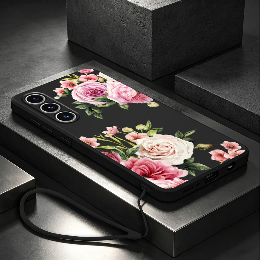 Funda con diseño de rosa rosa  - Lanyard Anime Logo reseña y precio