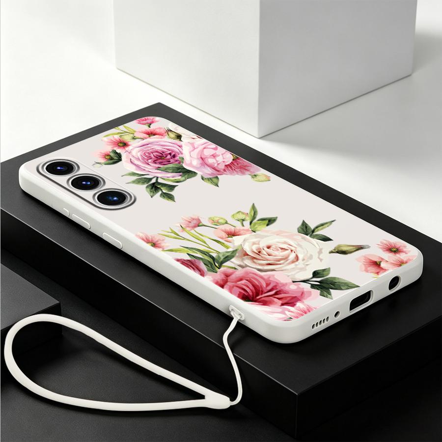 Funda con diseño de rosa rosa  - Lanyard Anime Logo reseña y precio