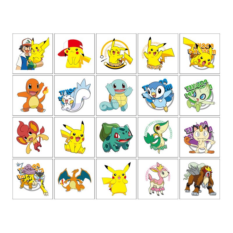 5*5 cm 20 piezas Pokemon Pikac - Sticker Sheet Set reseña y precio