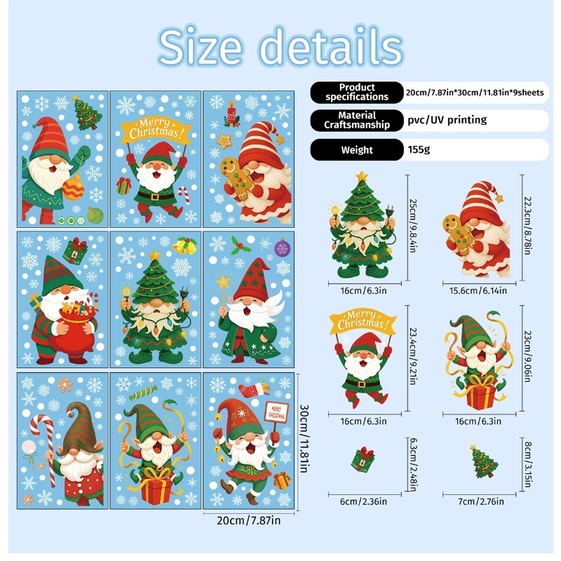 9 hojas/juego de pegatinas est - Sticker Sheet Set reseña y precio